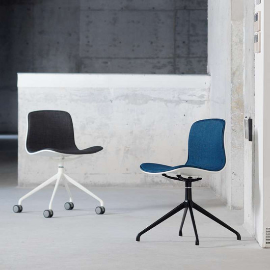 L Shape with wheels, Dark Grey Fabric